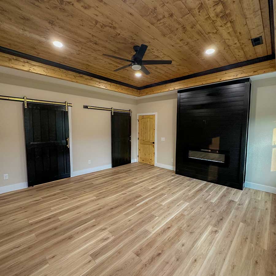 Interior of new custom home designed and built by Dylan Bauguess Construction
